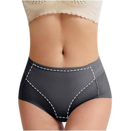 

YANHAIGONG Briefs For Women Briefs Women Women s Thin Mid Waist Postpartum Briefs Waist Closing And Hip Lifting Underwear Mesh Breathable Pure Cotton Women s Underwear Waistband Beauty