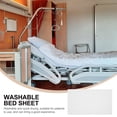 thumbnail image 4 of Minkissy Fitted Bed Sheets White Silk Cotton Bed Protector for Patients 1Pcs, 4 of 6