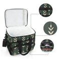 thumbnail image 6 of FORMRS Insulated Cooler Bag 24 Cans Capacity Soft Leakproof Lunch Box with Side Pockets, Green Plants, 6 of 7