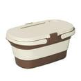 thumbnail image 3 of Cesta de picnic plegable con tapa multifunción y mesa con bandeja, camping portátil Zulema Cesta de picnic plegable, 3 of 8