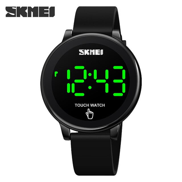 SKMEI Watch Men Luxury Silicone Watches Top Brand Fashion Electronic Watch Led Light Touch Screen Men's Wristwatch -
