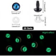 thumbnail image 3 of 20pcs Craft Safety Eyes Glow in The Dark Dragon Eye Cabochons Craft Crochet Eyes 12mm Flat Round Craft Eyes with 20pcs Washers, 3 of 6