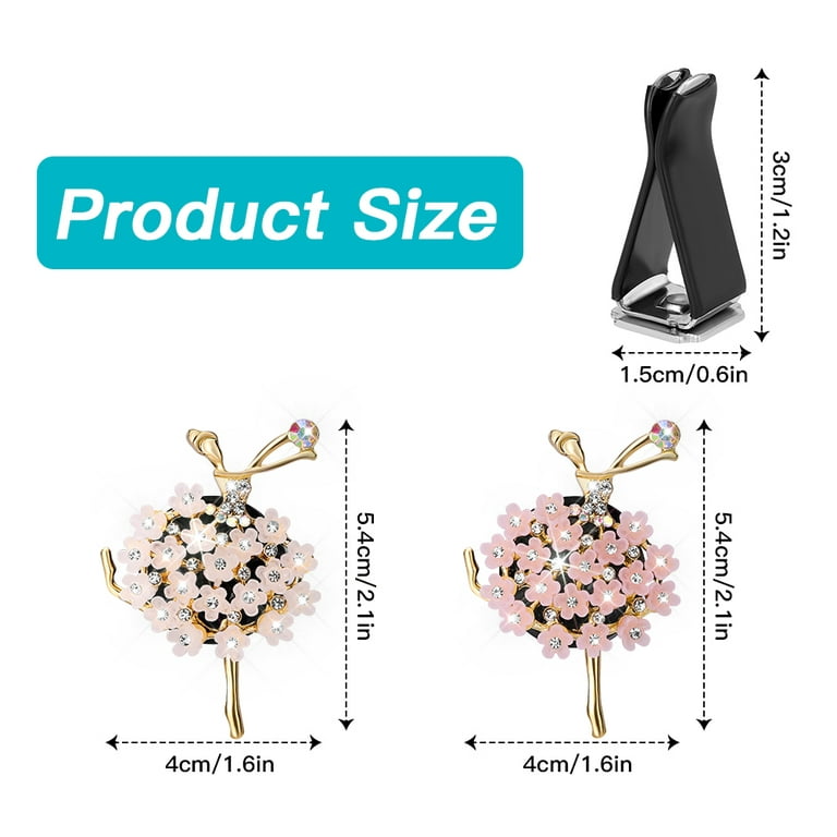 4 Pcs Alloy Ballet Girl Daisy Flower Car Air Fresheners Vent Clips Car Aromatherapy Air Vent Clips Car Diffuser Vent Clip Car Decoration for Women