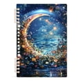 thumbnail image 7 of FORMRS 1-Subject Spiral Notebook 8" x 5" College Ruled 60 Refillable Sheet A5 Hard Cover, 2 Pack, Crystal Moon, 7 of 7