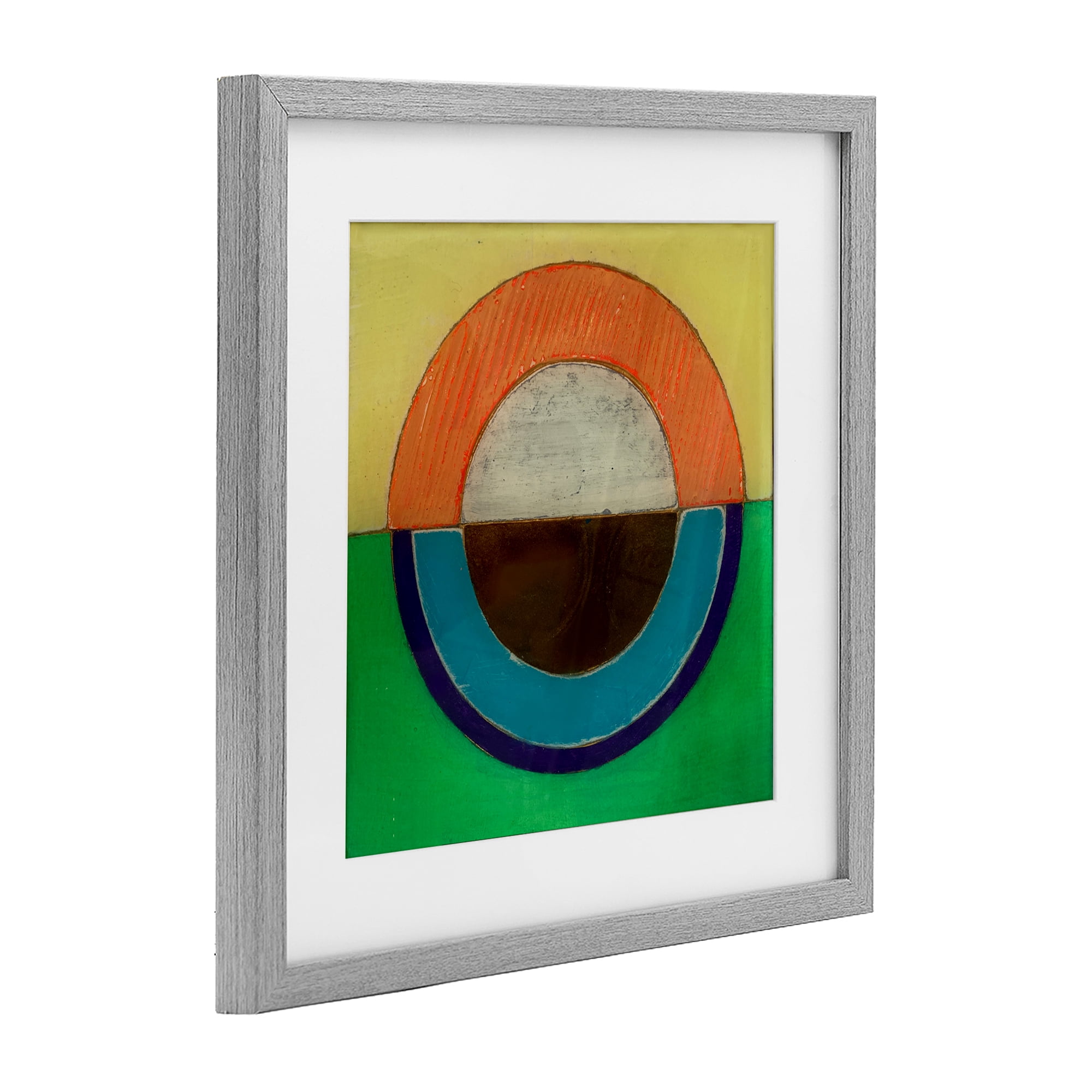 Stupell Industries Balanced Circle Symmetry Gray Framed Print Under Glass, design by Matthew Finger