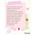 thumbnail image 7 of MeMoi Fuzzy and Fun Girls Pom-Pom Cotton Blend Knee Socks - Girls - Female, 4, Winter White, 7 of 7
