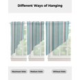 thumbnail image 4 of Colored Stripes Swag Valances for Windows, Modern Abstract Pink Blue Turquoise Lines Rod Pocket Sheer Valances for Windows, Swag Toppers Light Filtering for Kitchen Living Room 2 Panels 36''x45'', 4 of 6