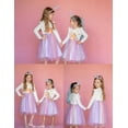 thumbnail image 6 of Oudiya Toddler Tutu Dresses Girls Long Sleeve Ruffle Fall Winter Holiday Star Sequin Tulle Dress 2-6Y, 6 of 7
