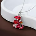 thumbnail image 3 of DVEATR Dragon Necklace Sterling Silver Dragon Jewelry with Heart Crystal Jewelry Gift for Women, 3 of 7