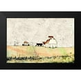thumbnail image 2 of Mabat, Ynon 14x11 Black Modern Framed Museum Art Print Titled - White Barn in the Field, 2 of 5