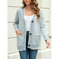 thumbnail image 7 of Sociala Womens Cute Cardigan Sweaters Loose Button Down Vintage Sweater Top with Pockets, 7 of 7