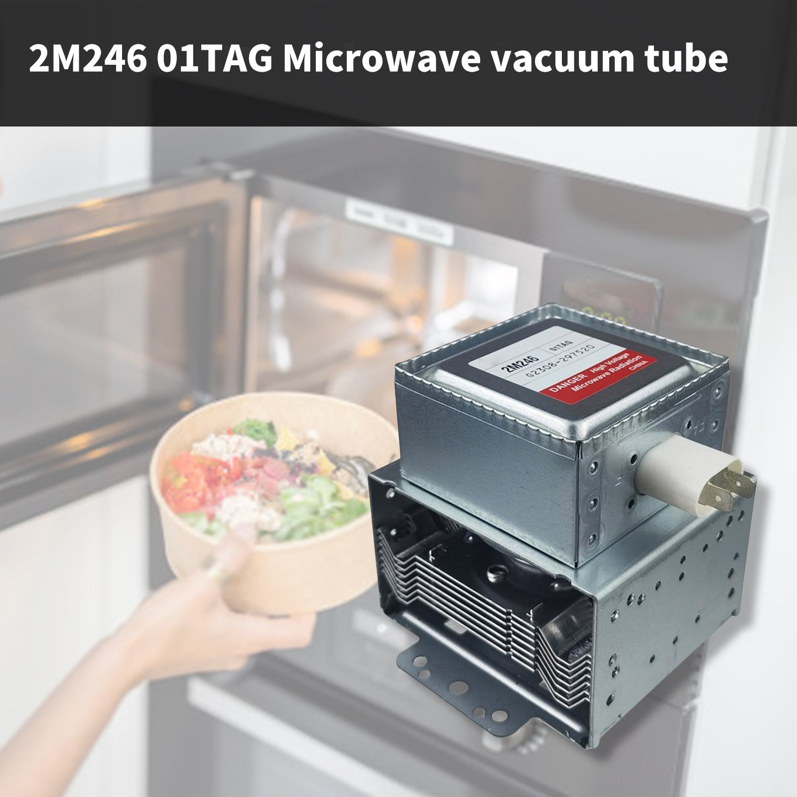 Vacuum Electron Tube Microwave Magnetron Replacement Part 2M246-01TAG Microwave Magnetron Metal Texture for Microwave