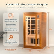 DYNAMIC SAUNAS Barcelona 1 to 2 Person Low EMF FAR Infrared Home Sauna