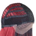 thumbnail image 4 of Peluca larga recta para mujer Pelucas resistentes al calor de parte lateral Pelucas sintéticas de exterior exterior exterior natural para fiestas Color hermoso con gorro Yinane Pelucas largas delanteras de encaje, 4 of 8