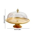 thumbnail image 3 of Vacemry Under $5 Dessert Display Stand, Multi-Tier Cake Plate with Clear Lid, Snack Serving Tray for Parties Events, Elegant Metal Base with Acrylic Cover, Living Room Table Centerpiece, 3 of 6