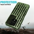 thumbnail image 5 of Nakedcellphone Flex Series for Sonim XP Pro 5G Phone Case (2024, X800) Compatible with MagSafe - Army Green Rugged USA Flag, 5 of 8