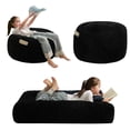 thumbnail image 1 of Puf cama MAXYOYO, sofá convertible para niños, negro, 1 of 6