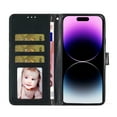 thumbnail image 4 of Compatible avec iPhone 13 Pro Étui Portefeuille Pailleté avec Poche pour Carte Couverture Rabattable, 4 of 5