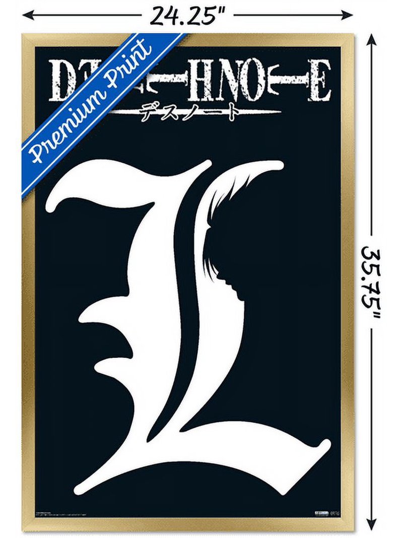 DEATH NOTE　B2ポスター Ｌ Death Note - L Symbol Wall Poster, 22.375