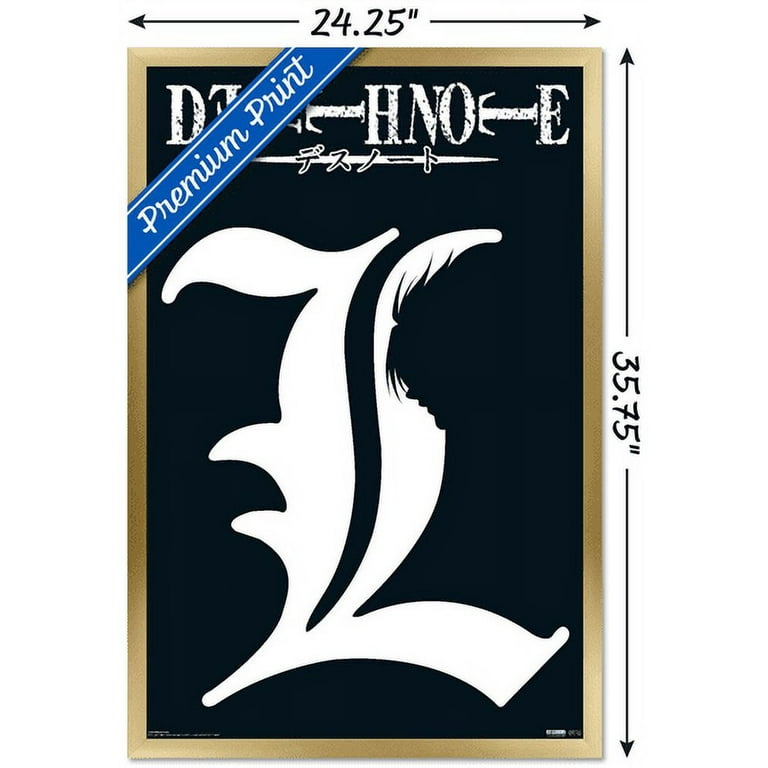 デスノートエルポスター Death Note - L Symbol Wall Poster, 22.375