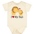 thumbnail image 3 of Inktastic I Love My Papi Childs Boys or Girls Baby Bodysuit, 3 of 5