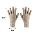 thumbnail image 6 of D-GROEE Men Womens Winter Touchscreen Gloves Cable Knit Double Layers Motorcycle Riding Cycling Gloves, 6 of 8