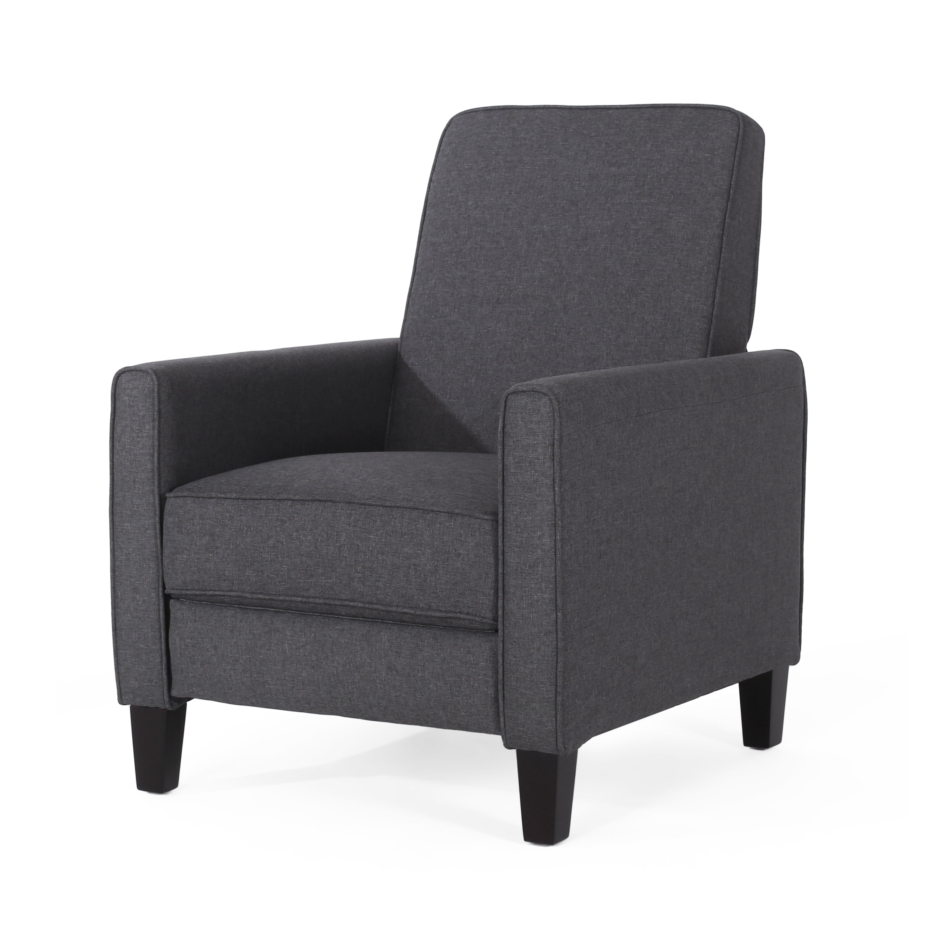 Euroco Smoke Fabric Push Back Chair for Elegant Home Décor