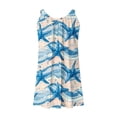 thumbnail image 6 of VBTAPA Sundresses for Women Tropical Print Sleeveless Pleated Mini Dress Hawaiian Beach Vacation Dresses Limited Time Sales Multicolor L, 6 of 7