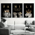 thumbnail image 3 of 3-piece Set 15.7* 23.6inch / 40cm * 60cm Frameless Modern Abstract Lion Family Inspirational Quotes Wall Art Canvas Painting Living Room Decor Frameless, 3 of 7