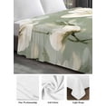 thumbnail image 6 of Sage Green Spring Floral Full Size Flat Sheet, Wrinkleproof & Fadeproof Cooling Flat Bed Sheet Only, Summer Botanical Flower Breathable Soft Bedding Top Sheets 81 x 96 Inches, 6 of 8