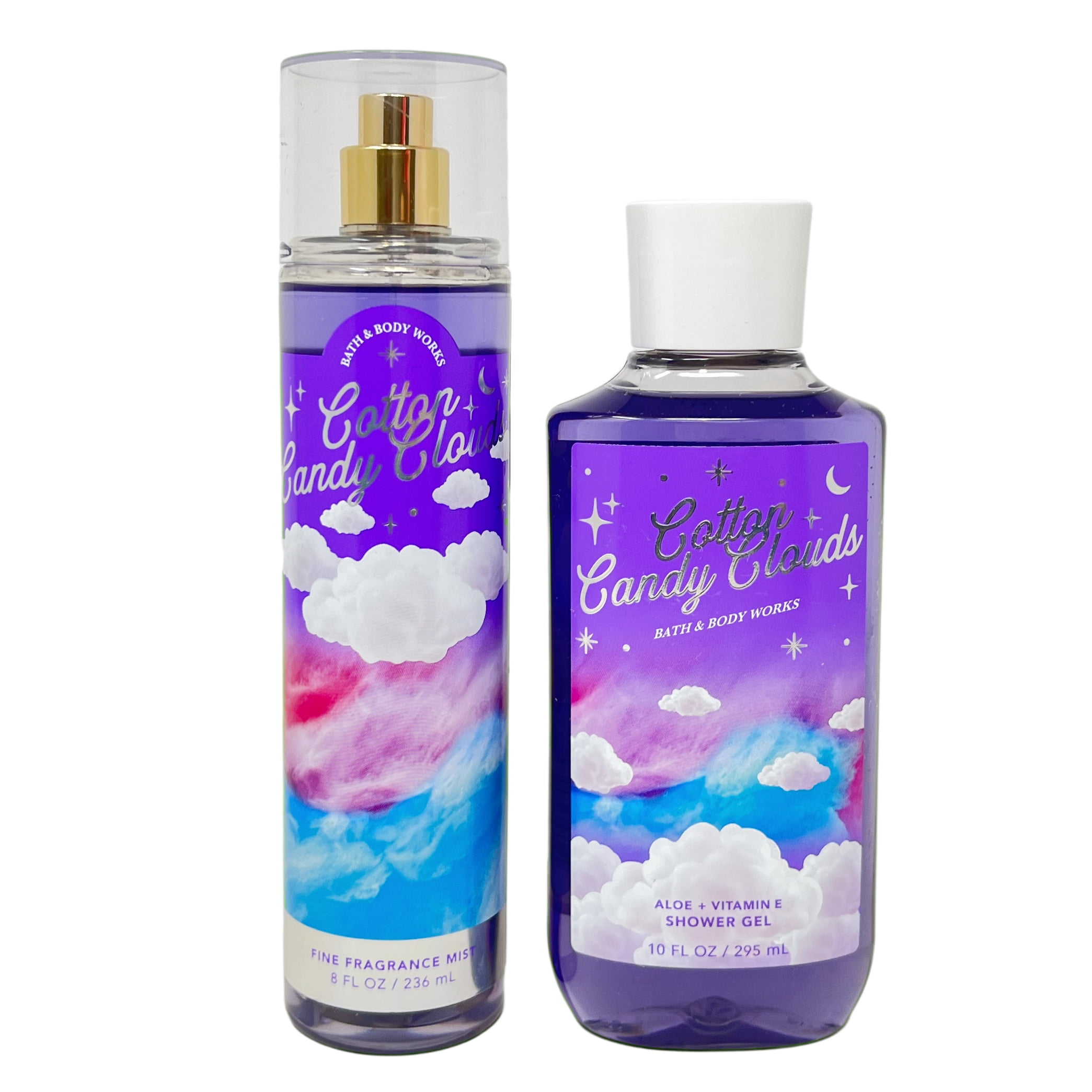 Bath and Body Works Cotton Candy Clouds Gift Set Includes Fine