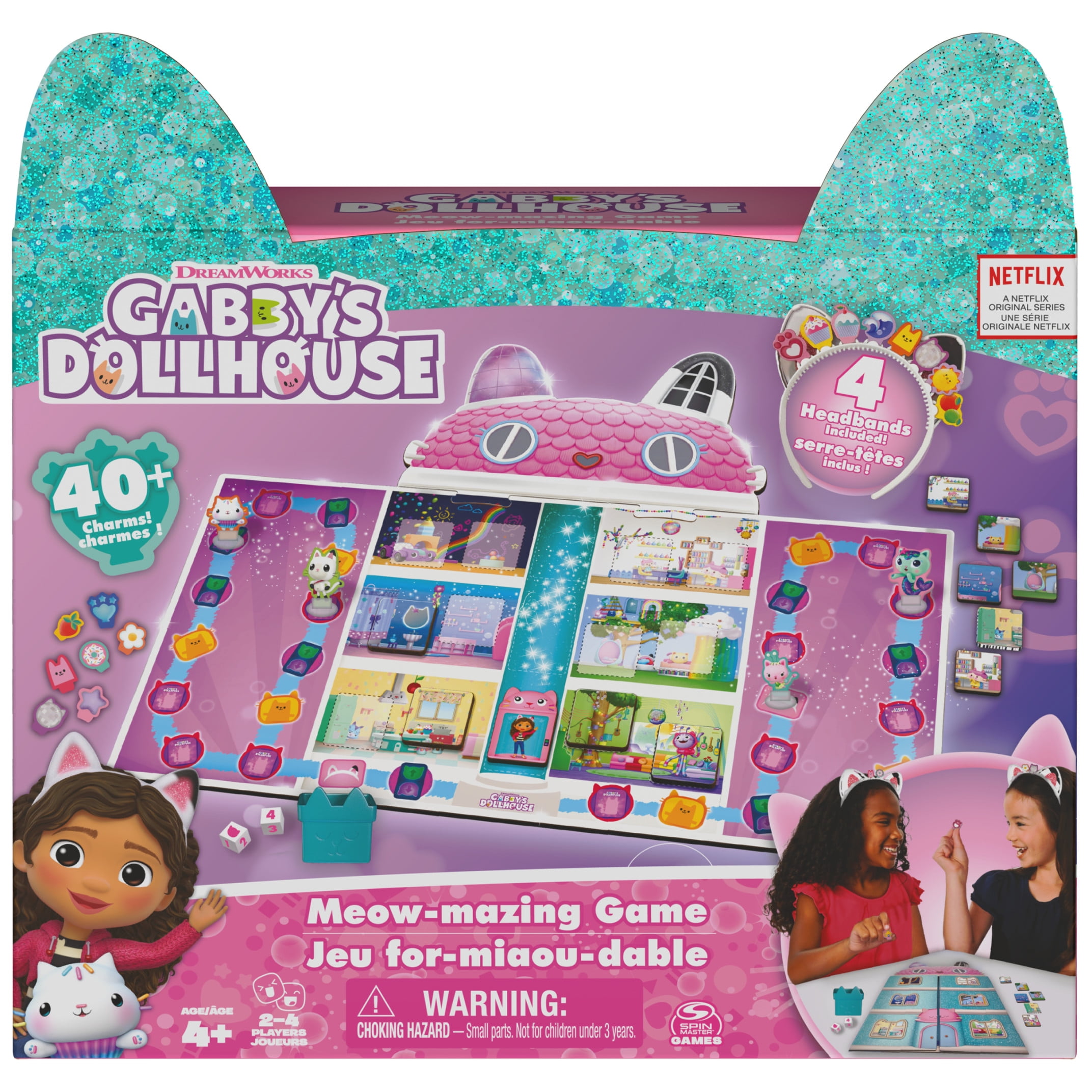 Gabby’s Dollhouse, Meow-mazing Board Game, for Kids Ages 4 and up