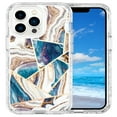 thumbnail image 7 of Mantto for iPhone 14 Pro Max 6.7 Inch Case, Slim Crystal Rubber Bumper Marble Pattern Hard PC Soft Silicone Drop Protection Cover for iPhone 14 Pro Max 5G 2022, Blue White Marble, 7 of 7
