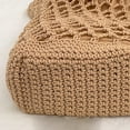 thumbnail image 5 of Crochet Woven Beach Tote Bag With Inner Lining Lightweight Foldable Soft Shoulder Bag Large Capacity Fashion Purse For Women Summer Vacation Beach Travel Daily Use, 5 of 7