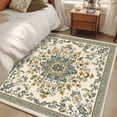 thumbnail image 4 of 3'x5' Area Rugs, Sage Green Boho Indoor Outdoor Area Rug for Living Room Bedroom, Geometric Ethnic Southwestern Washable Bathroom Rugs Kitchen Floor Carpet Mats Home Decor Aesthetic, 4 of 8