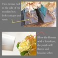 thumbnail image 3 of Living Room Table Centerpieces-Besuerte Rustic Decorative Thankful Wood Tray,with Rose Bouquet Flower for Home,Coffee Table Dining Room,Kitchen,New Home Housewarming Gift【3 Blue Jars 】, 3 of 12