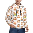 thumbnail image 2 of Lsque Kawaii Shiba Dog Pattern Casual Men's Hoodie,Hooded Sweatshirt with Kangaroo Pocket,Pullover Hoodie-XX-Large, 2 of 7