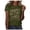 Army Green, variant on Women's T-Shirt Graphic Crew Neck Short Sleeve Tee Cottagecore Casual Top