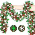 thumbnail image 4 of Christmas Decorative Wool Tops Christmas Color Tops White Snowflake Christmas Tree RIBBES, 4 of 9