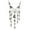 Silver, variant on Guodhu Multi-Level Pirate Skull Tassel Charm Necklace for Women Fashion Jewelry Horror Necklace Punk