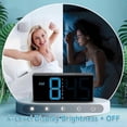 thumbnail image 5 of Vibrating alarm clock for heavy sleepers, loud sound, large digits, 5 brightness settings (black and blue), 5 of 5