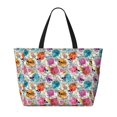 thumbnail image 2 of Daiia Skulls and Roses Beach Travel Bag - Water-Resistant Beach Bag, Lightweight Tote with 7 Pockets for Women and Men - Gym,Pool,Camping,Reusable Grocery Bag, 2 of 7
