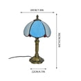thumbnail image 4 of Table Lamp Stained Glass Art Decorative Bedside Light 14in Colorful Warm Night Light for Bedroom Living Room Home Decor by Xuniizn, 4 of 10