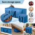 thumbnail image 5 of Yexmas 3 Pack Large Christmas Tree Storage Bag,Fits up to 7.5 ft Artificial Trees,Christmas Wreath Garland Storage Bag,Christmas Ornament Storage Box,Reinforced Handles & zipper,Blue, 5 of 7