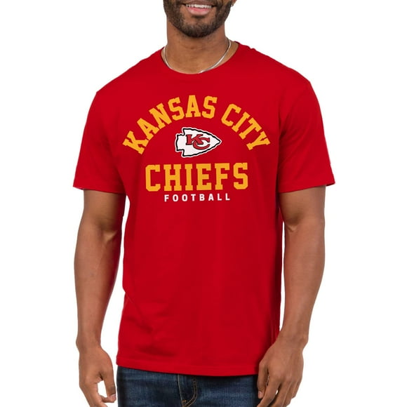 Junk Food Clothing x NFL - Kansas City Chiefs - Classic Team Logo - Unisex Adult Short Sleeve Fan T-Shirt for Men and Women - Size Medium Red