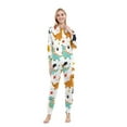 thumbnail image 3 of Oalirro Matching Family Pajamas Sets Halloween Dinosaur Print One Piece Sleepwear, 3 of 6
