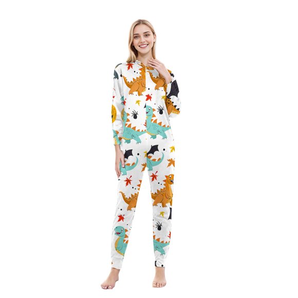 Birdeem Woman Halloween Fashion Cute Stripe Print Long Sleeved Jumpsuit Family Parent-Child Wear Mom