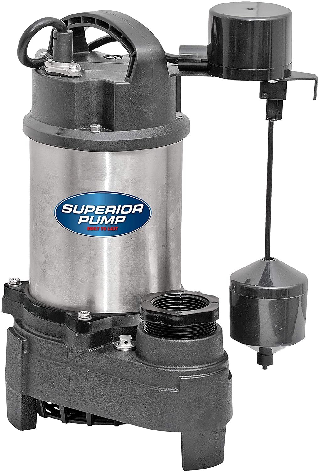 1/2 HP Superior Pump 92572 Thermoplastic Sump Pump with Vertical Float Switc 