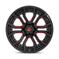 thumbnail image 3 of Fuel 1PC Aluminum Rim D712 RAGE 20X10in Gloss Black Red Tinted Clear Finish, D71220009847, 3 of 3