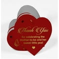 thumbnail image 3 of Inkdotpot Pack Of 100 Thank You For Celebrating The Mother To Be Baby Shower Favor Paper Tags Craft Real Gold Foil Hang Tags, 3 of 8
